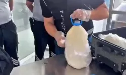 Süt şişesi içinde uyuşturucu ele geçirildi