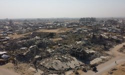 İsrail'in Gazze'nin Tel el-Hava Mahallesi'nde bıraktığı yıkım