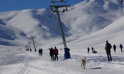 Abalı Kayak Merkezi’nde hafta sonu yoğunluğu yaşandı