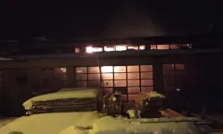 Van Erciş marangozlar sitesinde yangın