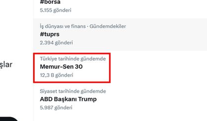 Memur-Sen sosyal medyada gündem oldu