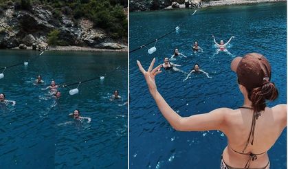 Güzel oyuncu yaz sezonunu arkadaşları ile açtı