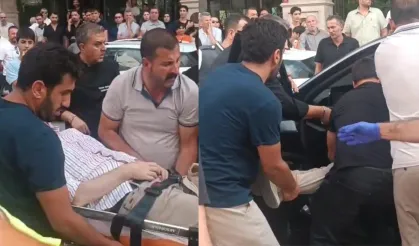 Van trafiğinde korku dolu anlar! Sürücü aracın içinde bayıldı…