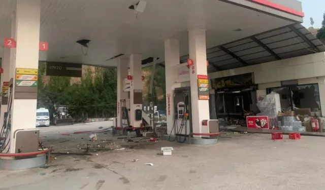 Van'da petrol istasyonunda patlama