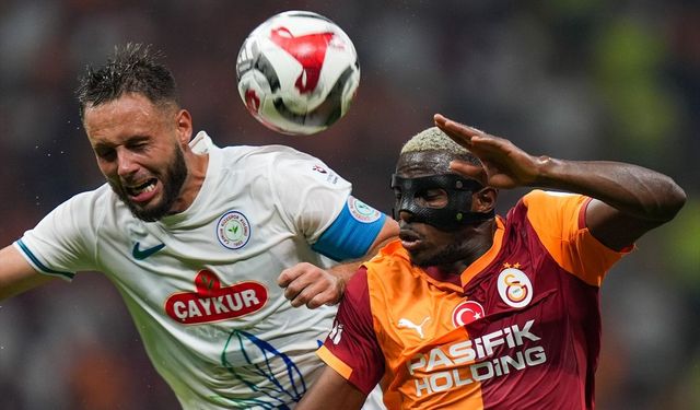 Galatasaray, Rizespor'u üç golle geçti