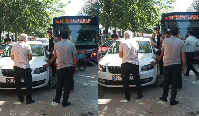 Duyarsız sürücü trafiği kilitledi