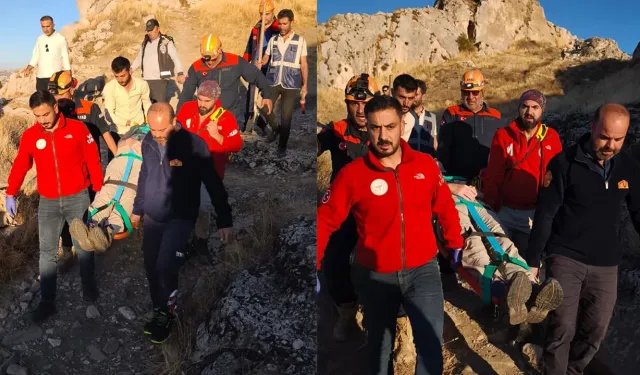 Alman turist Van Kalesi'nden mağaraya düştü!