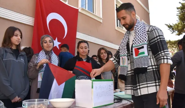Van'daki okullarda Gazze'ye destek amacıyla kermes düzenlendi