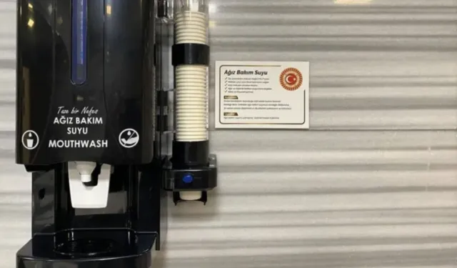 TBMM'ye milletvekilleri için ağız bakımı makinesi konuldu