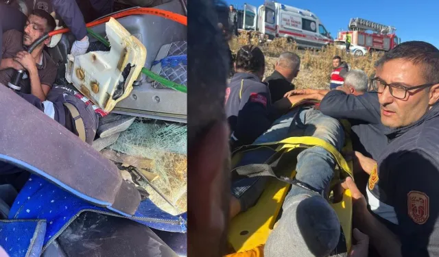 Van'da tır devrildi: 1 yaralı