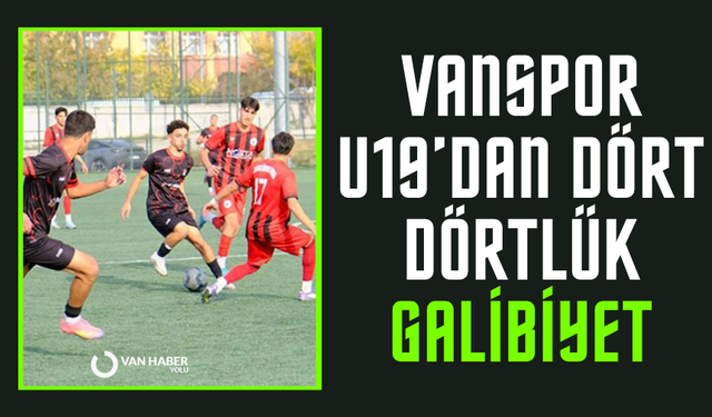 Vanspor U19’dan dört dörtlük galibiyet