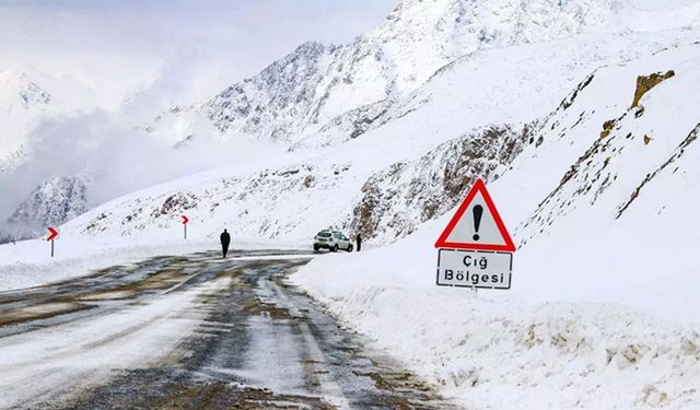 Van için sarı kod uyarısı: Çığ tehlikesine dikkat!