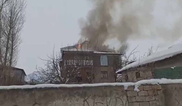 Van’da bir evde çıkan yangın korkuttu