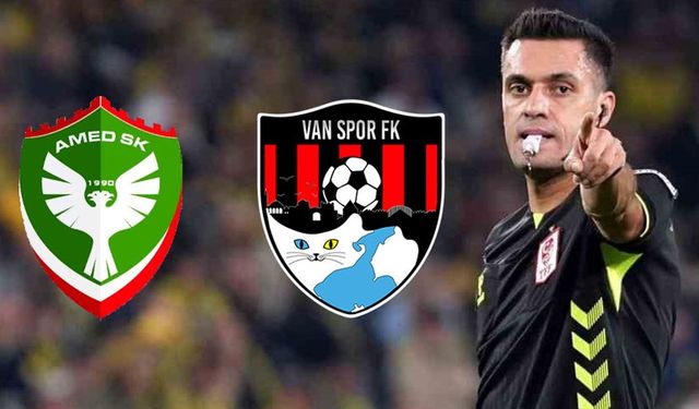 Amed Sportif Faaliyetler – Vanspor maçının hakemleri belli oldu