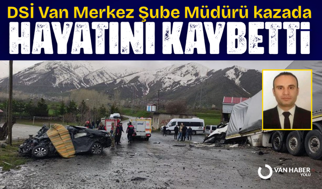 DSİ Van Merkez Şube Müdürü ve şoförü kazada hayatını kaybetti