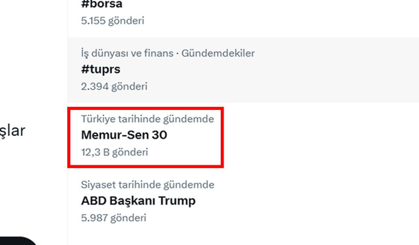 Memur-Sen sosyal medyada gündem oldu