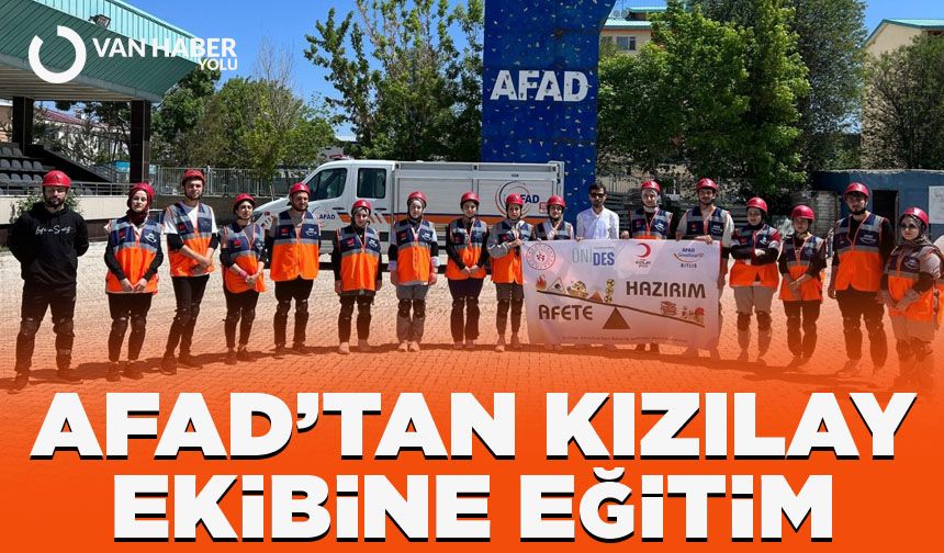 AFAD'tan Kızılay ekibine eğitim