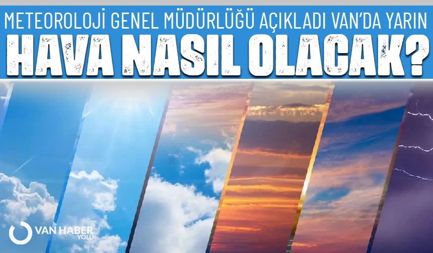 Van ve 13 ilçede yarın hava nasıl olacak?