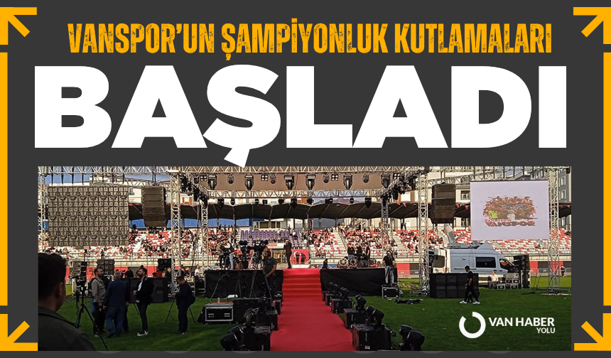 Vanspor'da şampiyonluk kutlamaları başladı