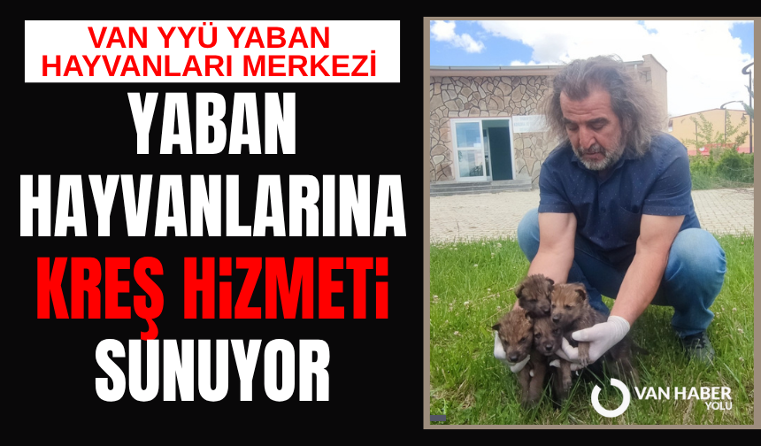 Van YYÜ Yaban Hayvanları Merkezi, yaban hayvanlarına kreş hizmeti sunuyor