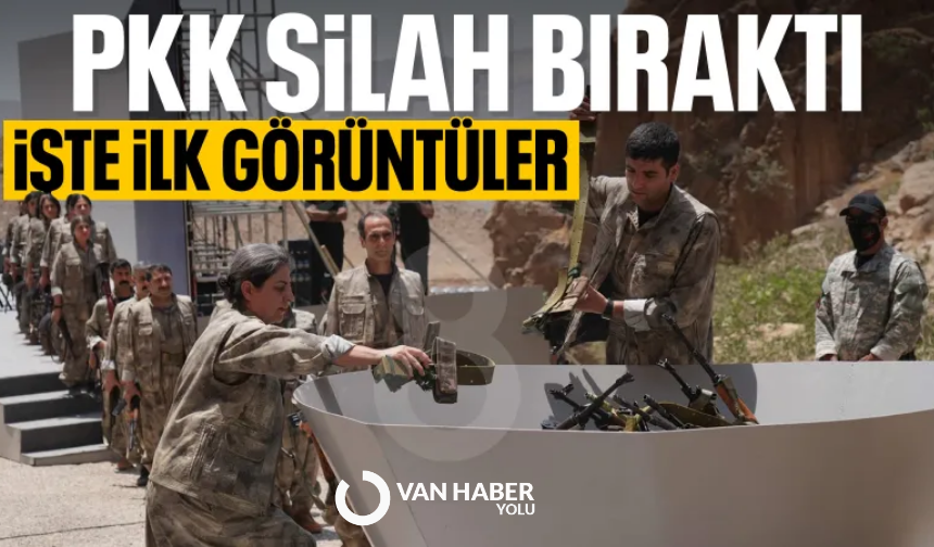 PKK, silahlarını bıraktı: Görüntüleri paylaşıldı
