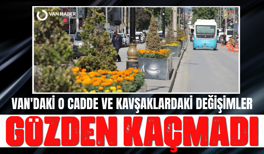 Van'daki cadde ve kavşaklar çiçek açtı
