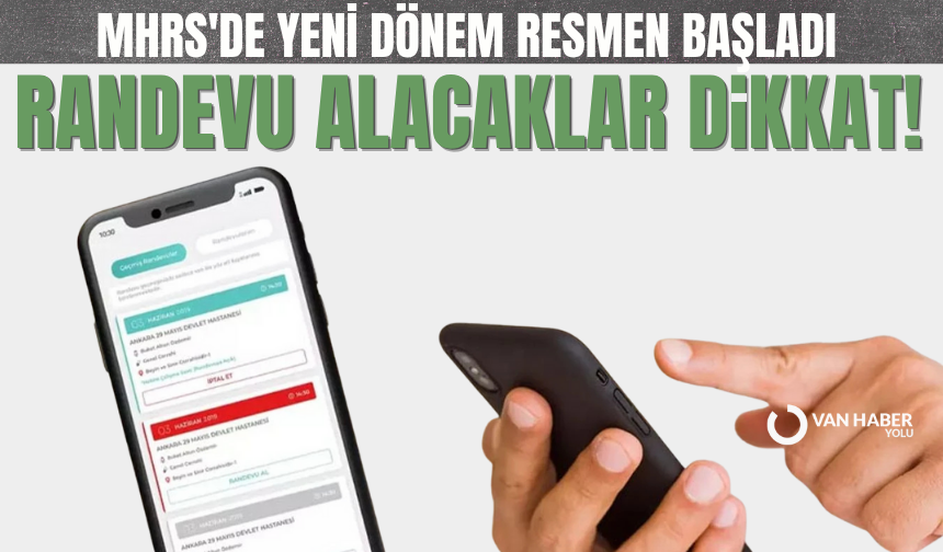 MHRS'de yeni dönem resmen başladı