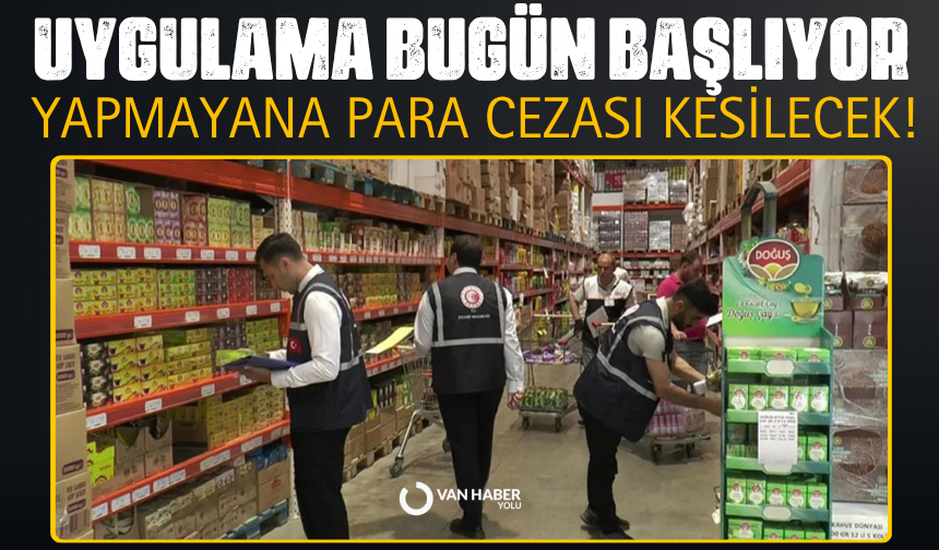 Uygulama bugün başladı! Yapmayana para cezası kesilecek!