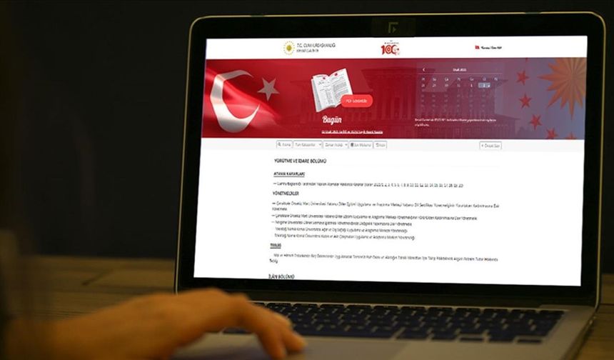 Atama kararları Resmi Gazete'de