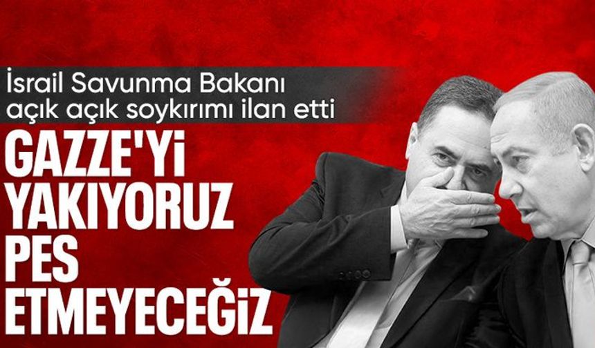 İsrail Savunma Bakanı'ndan "Gazze yanıyor" paylaşımı