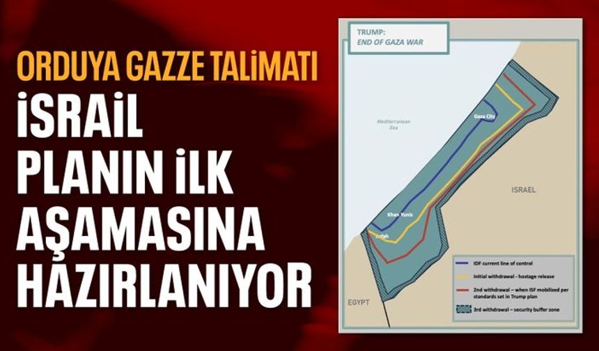 İsrail, Trump'ın Gazze planının ilk aşamasını uygulamaya hazırlanıyor