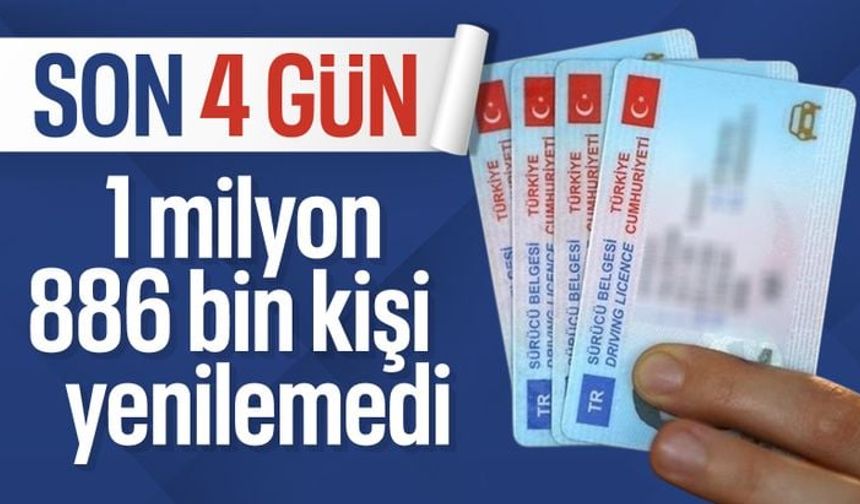 Eski tip ehliyetleri yenileme ücreti 1 Kasım'da 7 bin 438 liraya yükselecek