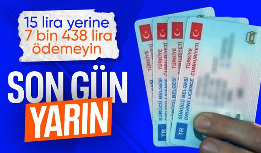 Eski tip ehliyetlerin yenilmesi için son gün yarın
