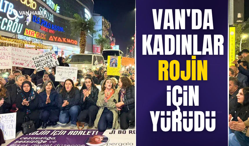 Van'da kadınlar Rojin için yürüdü