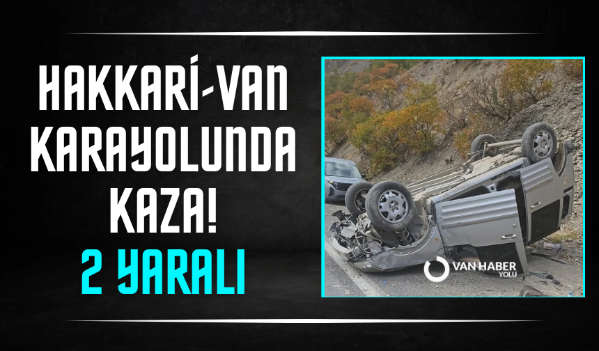 Hakkari-Van karayolunda kaza! 2 yaralı