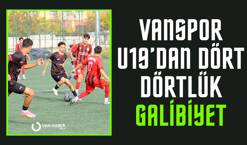 Vanspor U19’dan dört dörtlük galibiyet