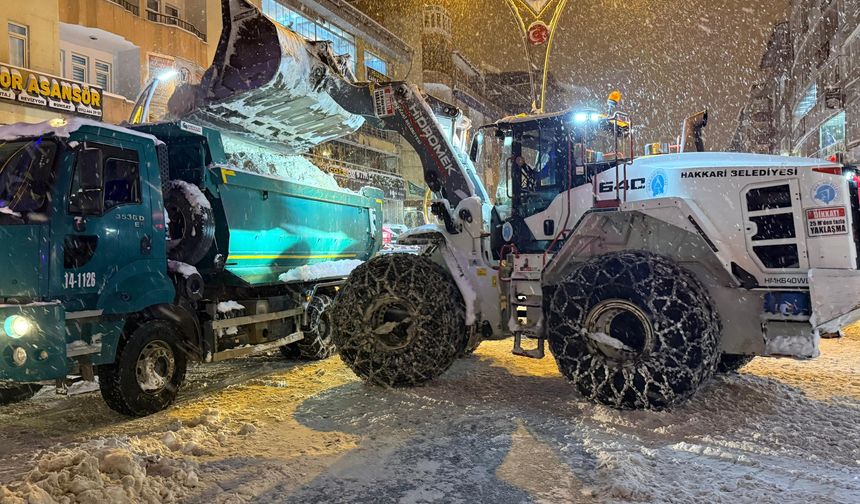 Hakkâri’de karla mücadele çalışmalarına kurum desteği