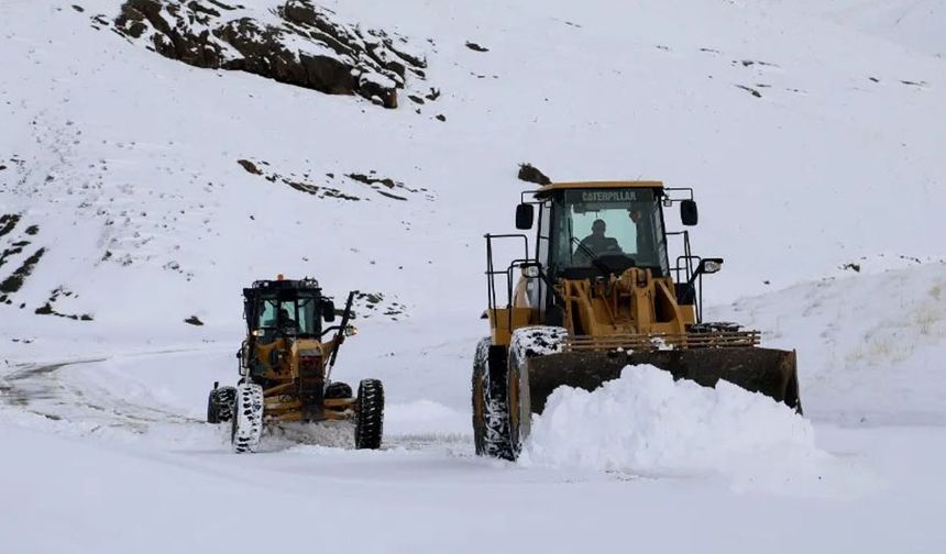 Kar Van’da etkili oldu: 405 yerleşim yeri yolu kapandı