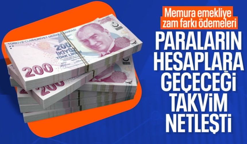 Memur ve Emeklilerin zamlı maaşları Ödeniyor: İşte tarih tarih ödeme takvimi