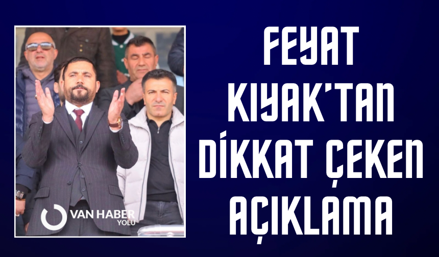 Feyat Kıyak’tan dikkat çeken açıklama: “Kulüp kişisel tasarruf alanı değildir”