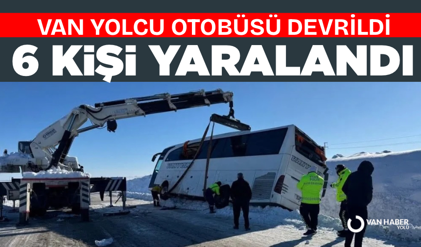 Van Yolcu Otobüsü Diyarbakır’da Devrildi: 6 Yaralı