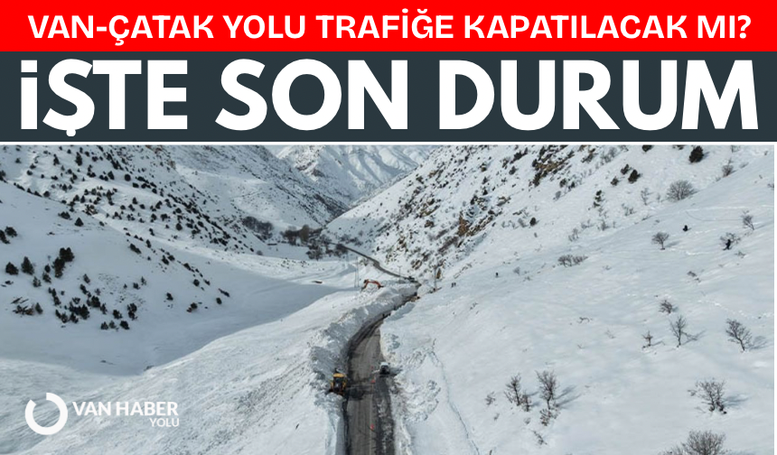 Van-Çatak yolu kar ve çığ riski nedeniyle trafiğe kapatıldı