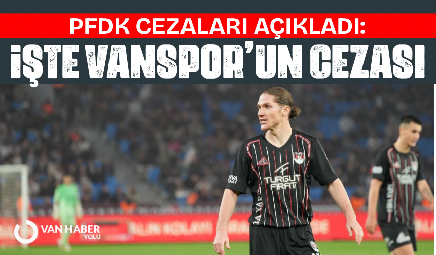 PFDK cezaları açıkladı: İşte Vanspor’un aldığı ceza
