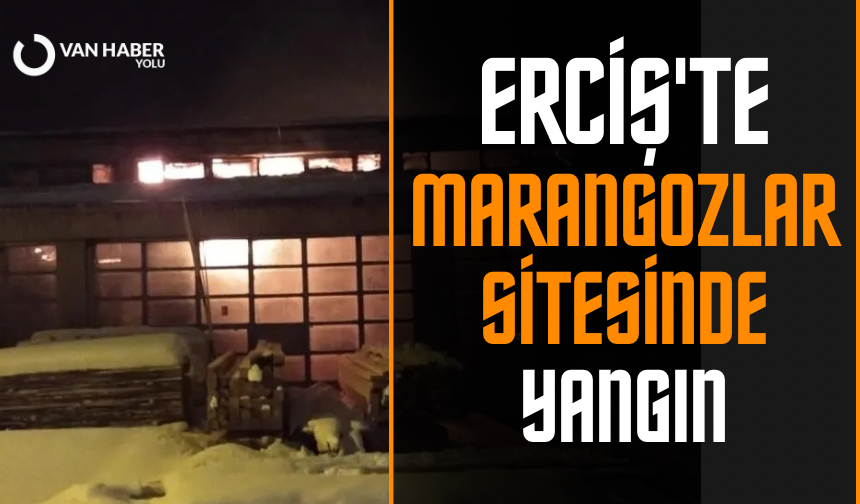 Van Erciş marangozlar sitesinde yangın