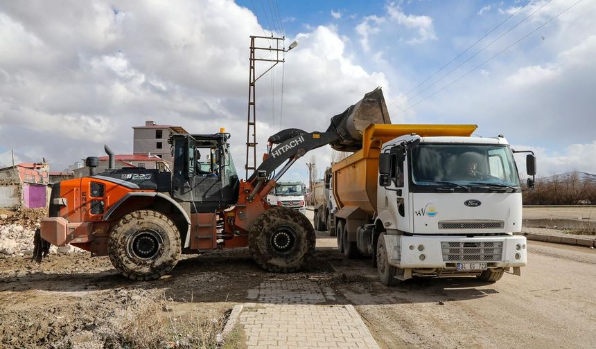 Van Hatuniye Caddesi bağlantı yolunda çalışmalara başlandı