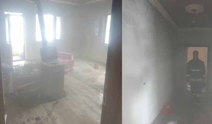 Van’da korkutan ev yangını