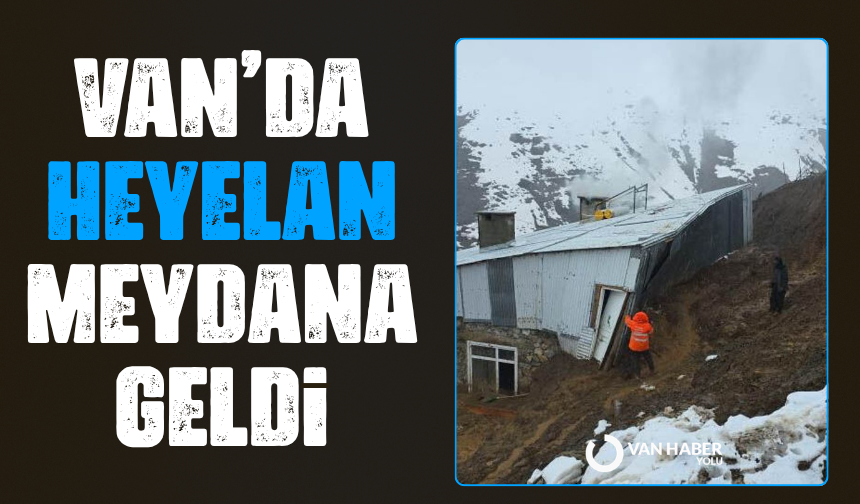 Bahçesaray’da heyelan bir eve zarar verdi